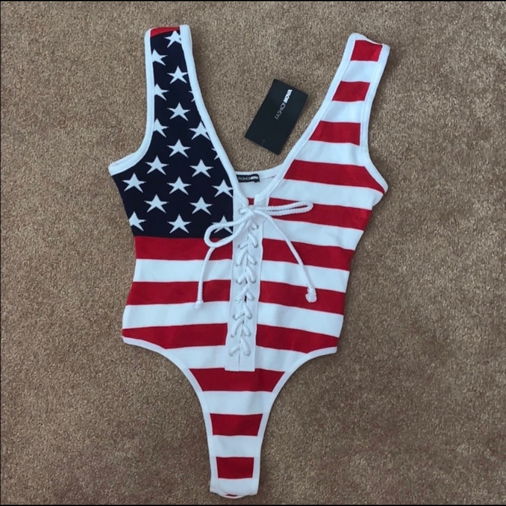 Stars and Stripes body suit